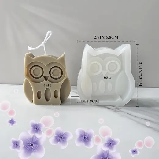 MOLDE DE BABY SHOWER FORMA DE BUHO miniatura 5