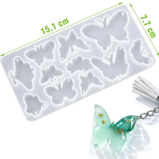 Molde de 10 mariposa miniatura 2