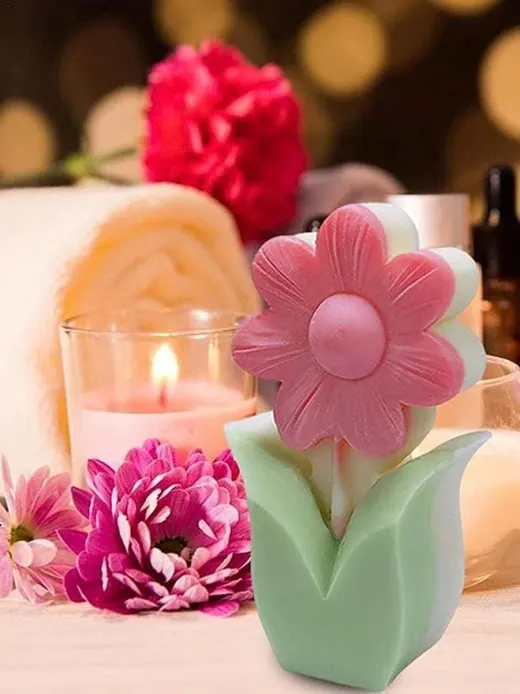Molde flor para decoración de velas. miniatura 4