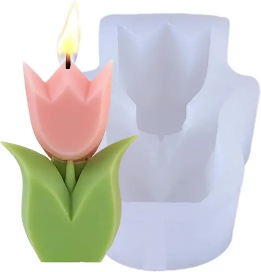 Molde de tulipán para decoración de velas. miniatura 2