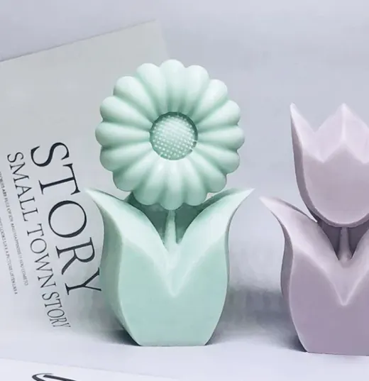Molde girasol para decoración de velas. miniatura 5