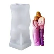 Molde vela de abrazo de pareja miniatura 3
