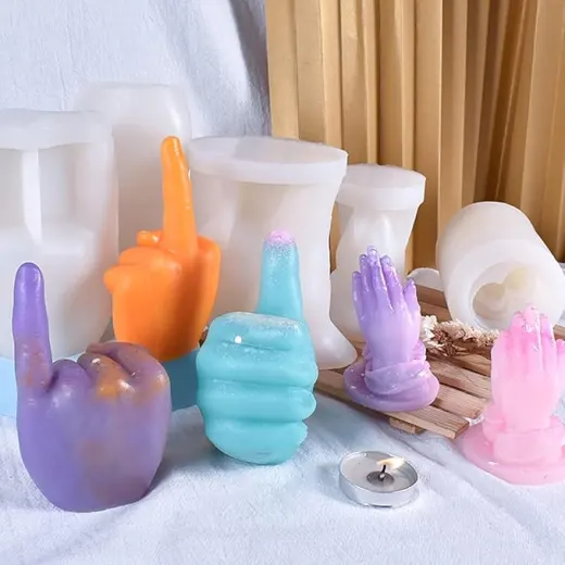 Molde vela pulgar hacia arriba miniatura 3