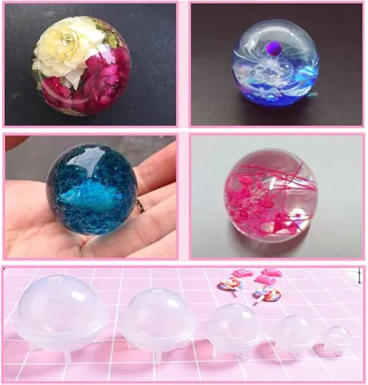 5 moldes de esferas 2, 3, 4, 5 cm miniatura 5