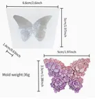 Molde de mariposas de rosas