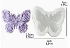 Molde de mariposas de rosas 2