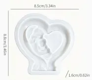 Molde de  marco de amor entre madre e hijo