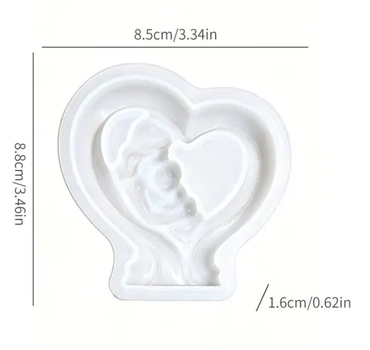 MOLDE DE CORAZON MADRE E HIJO