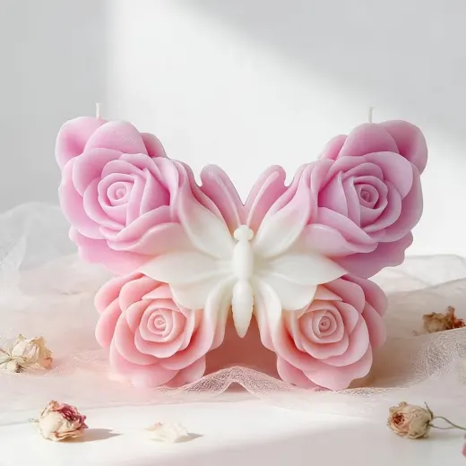 MOLDE DE MARIPOSA CON ROSAS miniatura 2