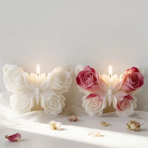 MOLDE DE MARIPOSA CON ROSAS miniatura 3