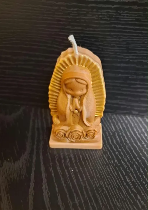Virgen Guadalupe animada rosas